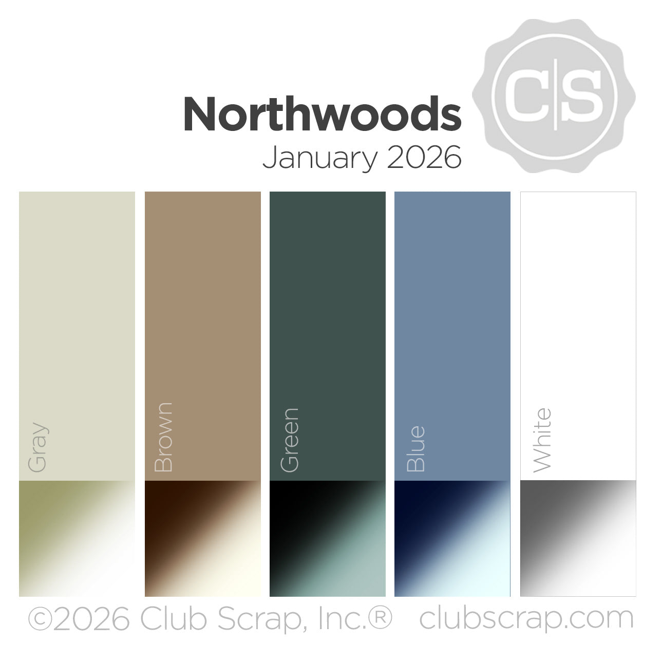 Northwoods 12x12 Plain Paper
