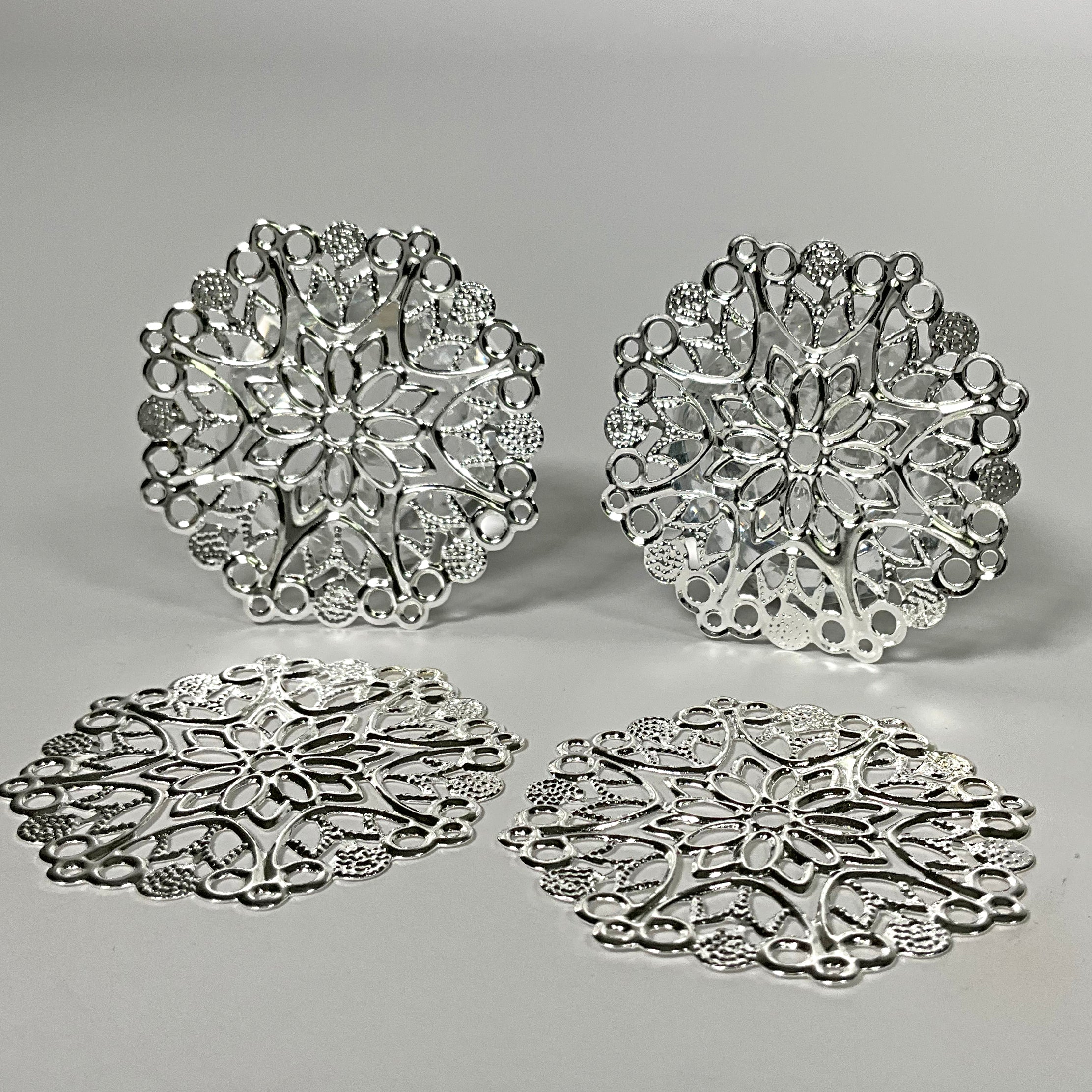 Architectural Elements Silver Medallions