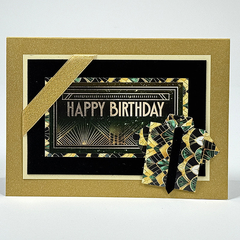 Black Tie Card Ribbons