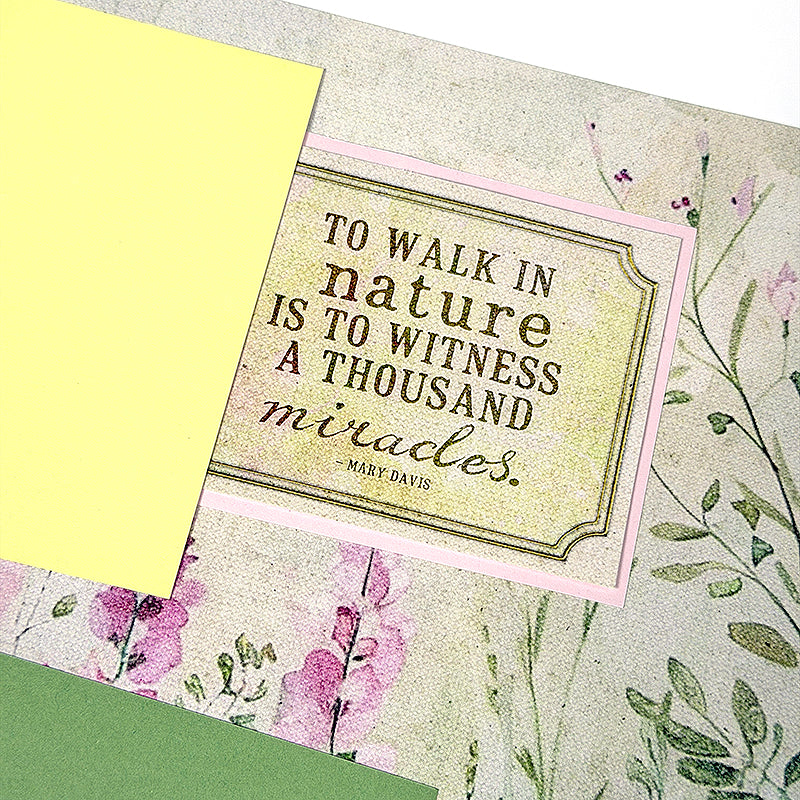 Cottage Garden 12x12 Flower Print