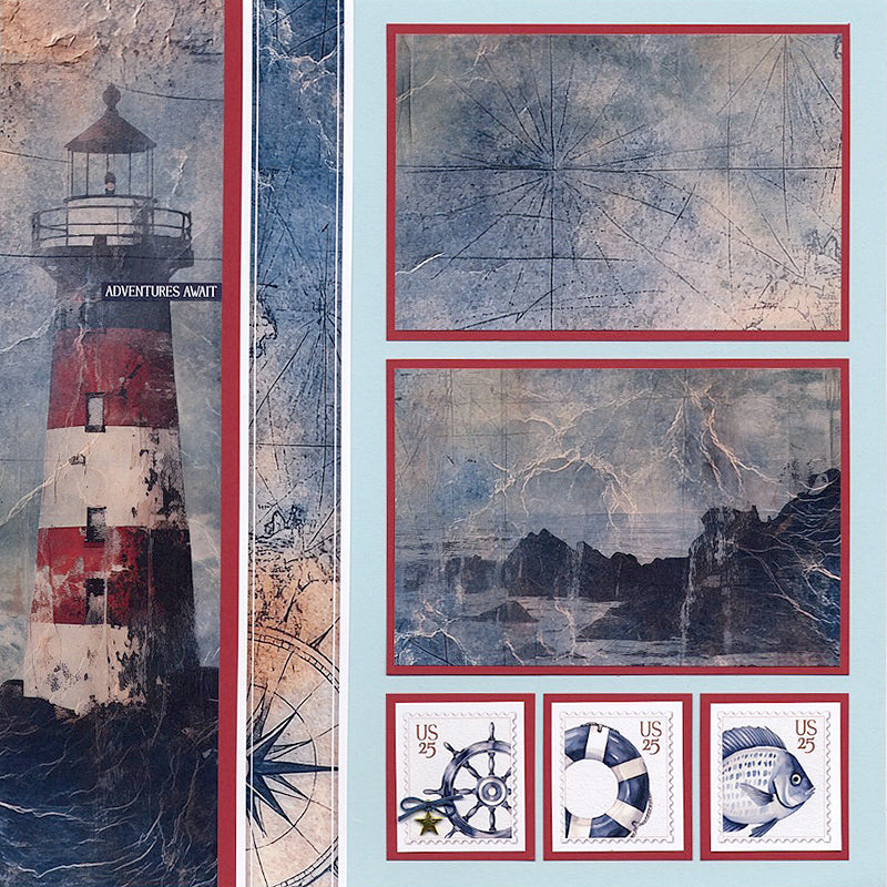Nantucket 12x12 Lighthouse Print