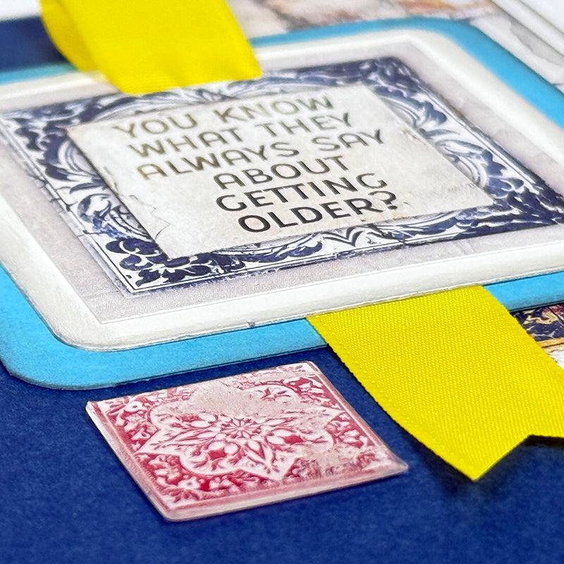 Tunisian Tiles Square Epoxy Stickers