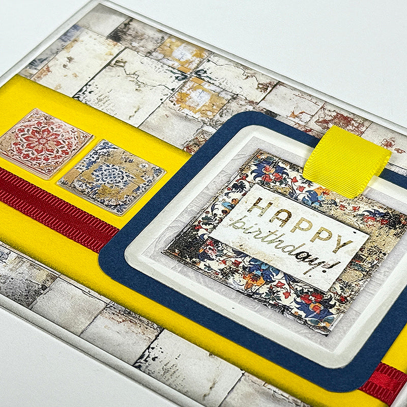 Tunisian Tiles Square Epoxy Stickers