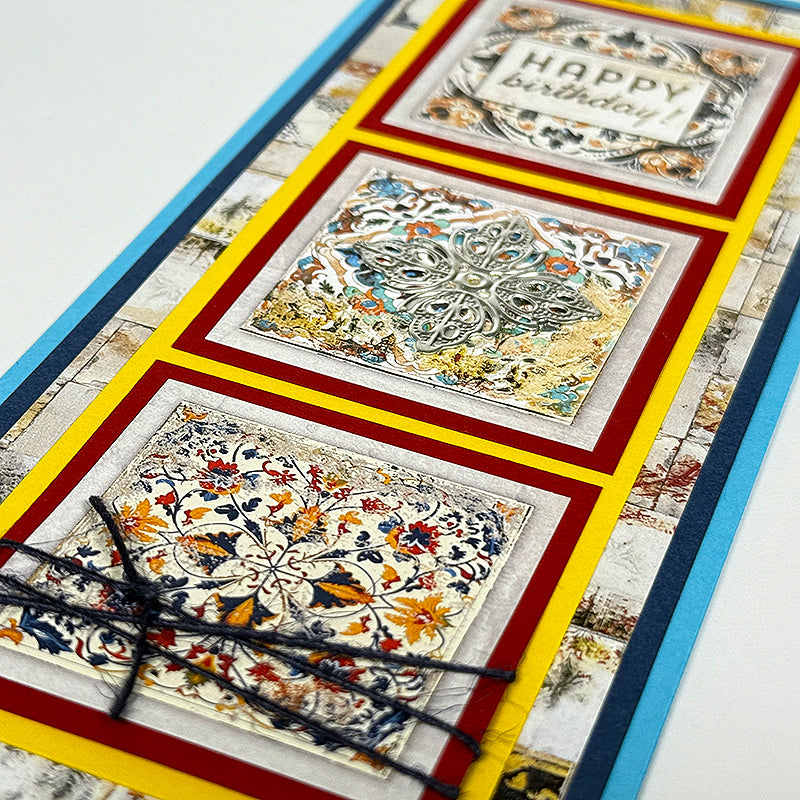 Tunisian Tiles Card Ribbons