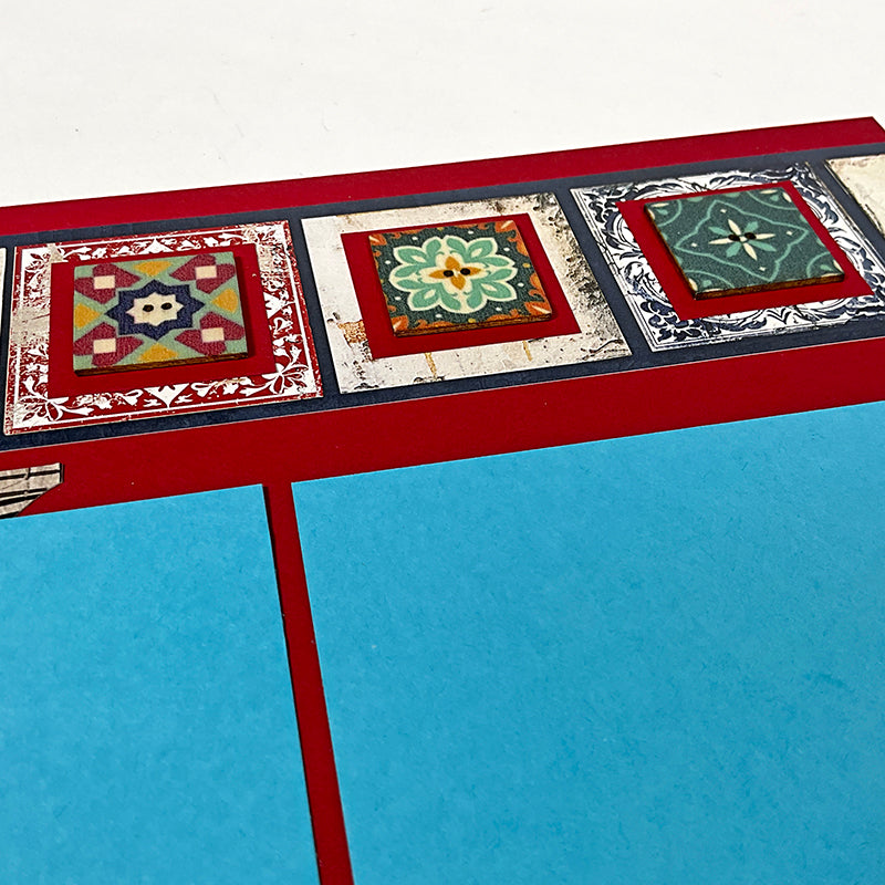 Tunisian Tiles Wooden Buttons