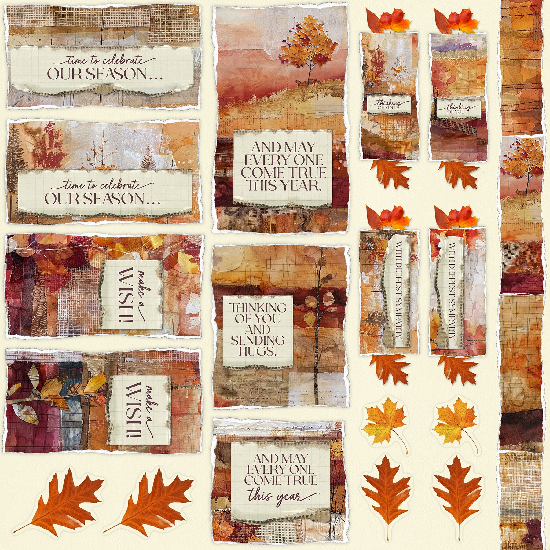 Autumn Glow Card Cutaparts