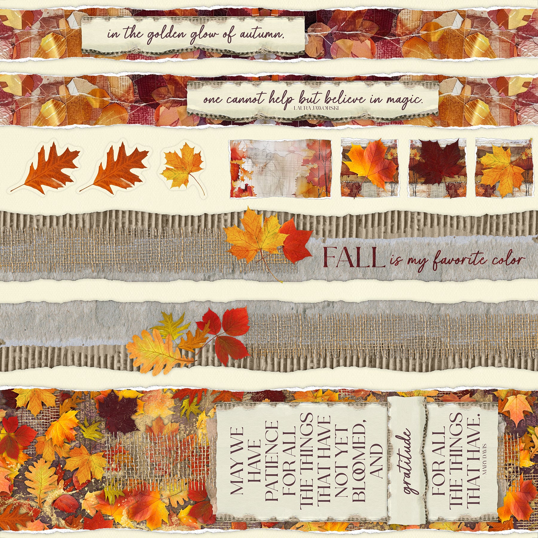 Autumn Glow Page Cutaparts