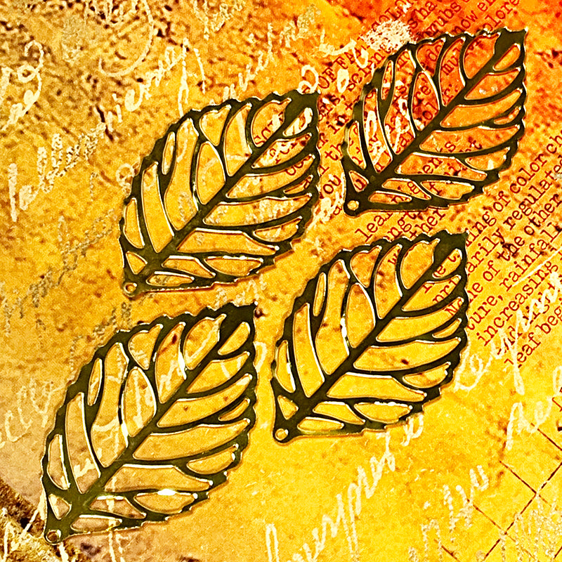 Autumn Glow Large Leaf Charms