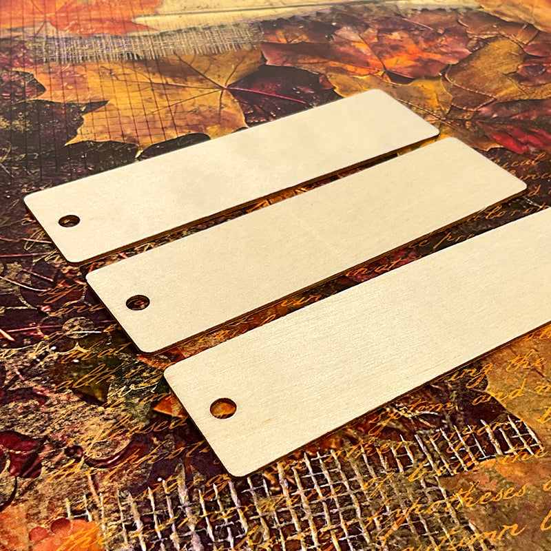 Autumn Glow Woodcut Tags
