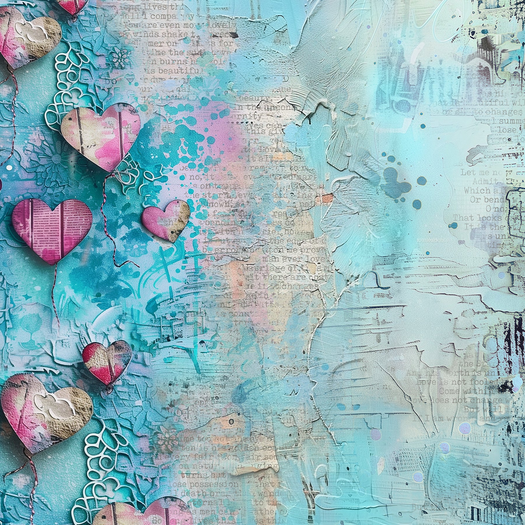 Heartfelt 12x12 Blue Print