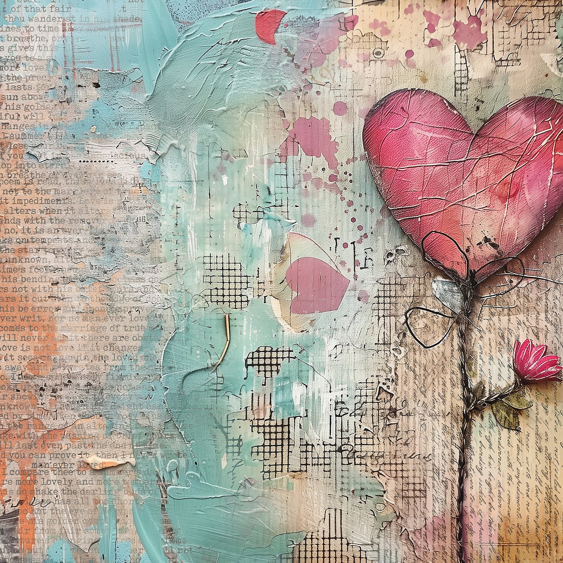 Heartfelt 12x12 Bonus Big Heart Print