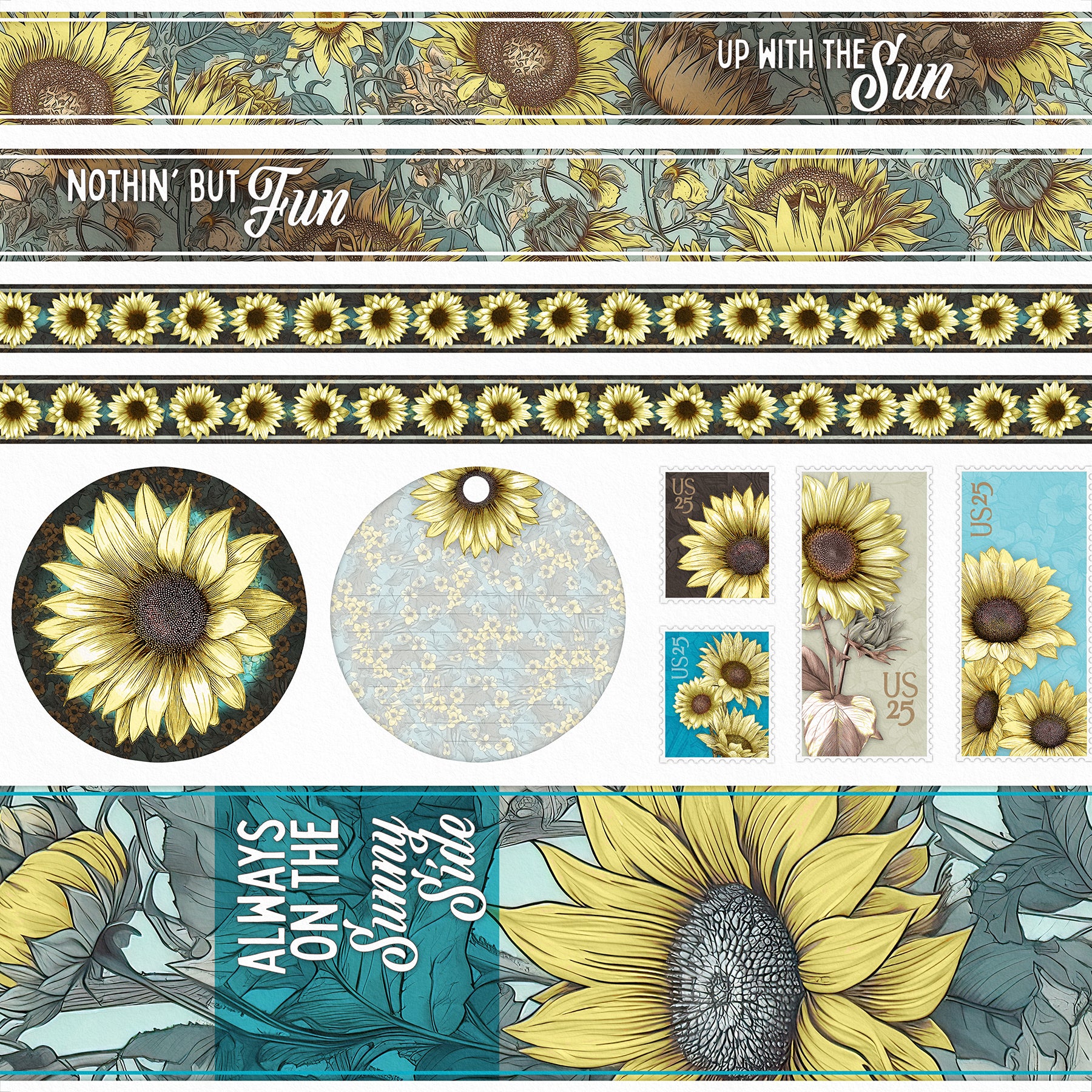 Sunny Fields Page Cutaparts