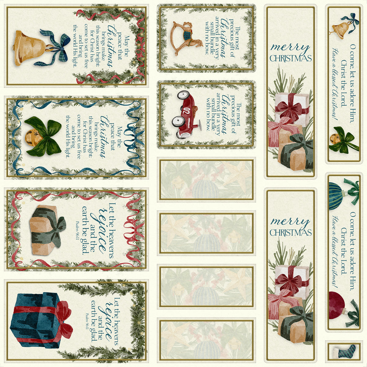Timeless Christmas Sacred Card Cutaparts