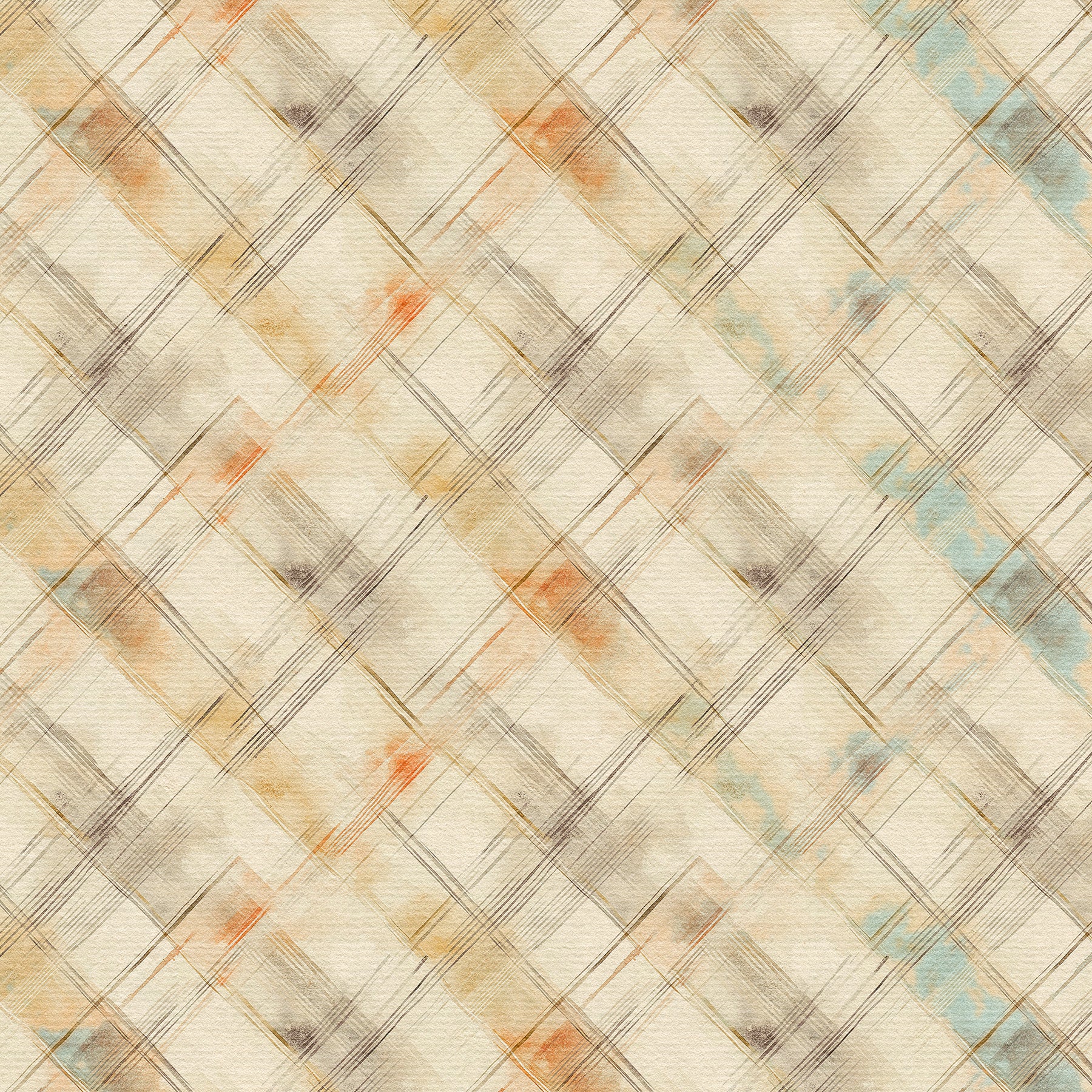 Wags and Whiskers 12x12 Plaid Print
