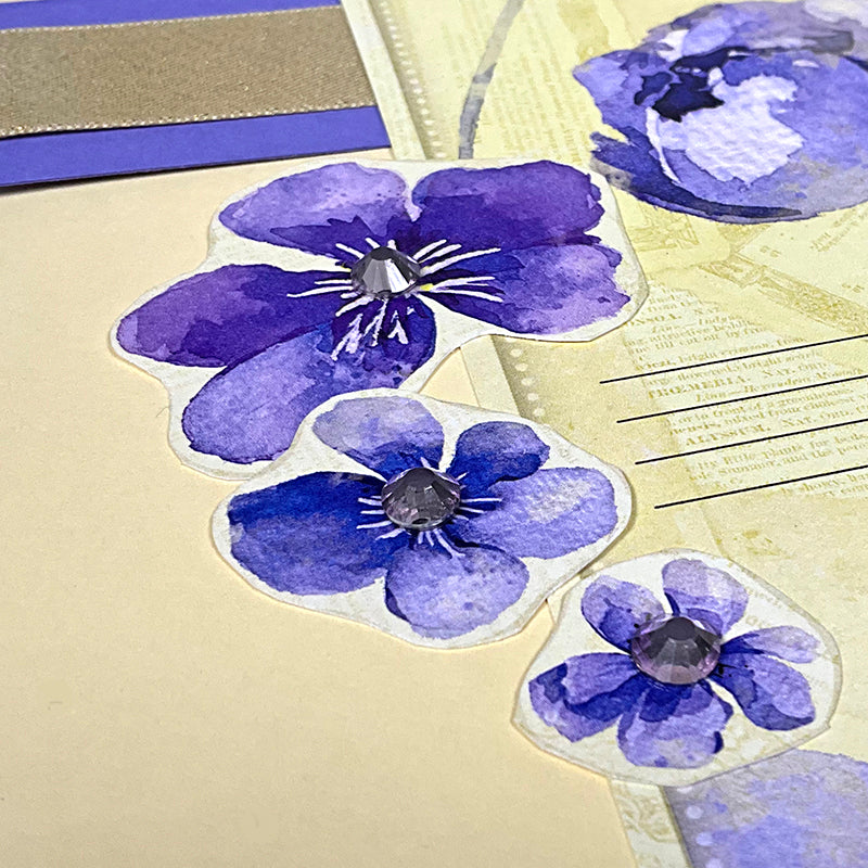 Violet Rhinestone Gems