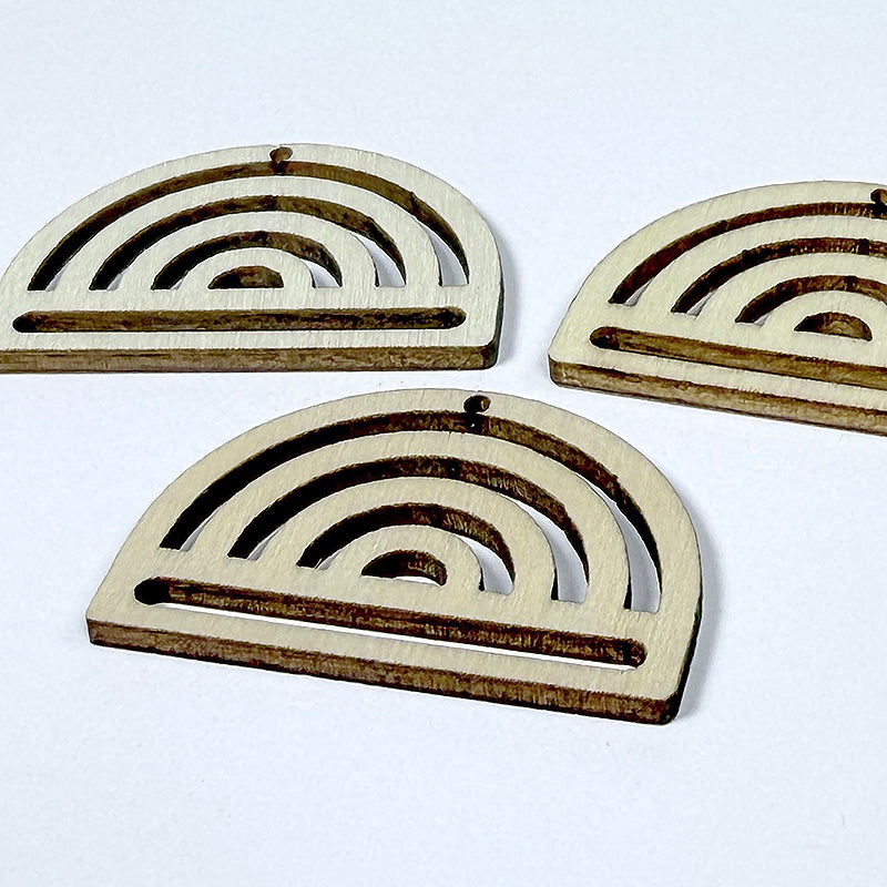Mid Mod Ribbon Slide Woodcuts