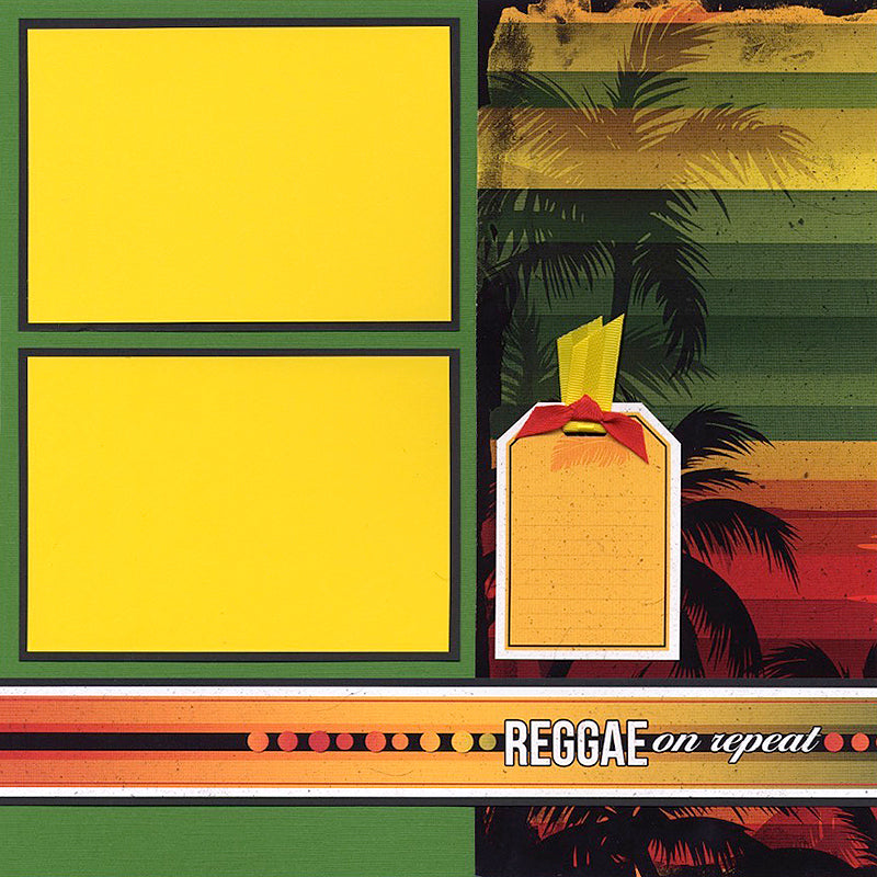 One Love 12x12 Horizontal Stripe Print