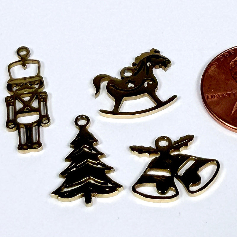 Timeless Christmas Gold Charm Pack