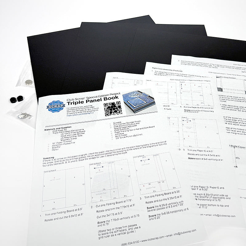 Triple Panel Book Components