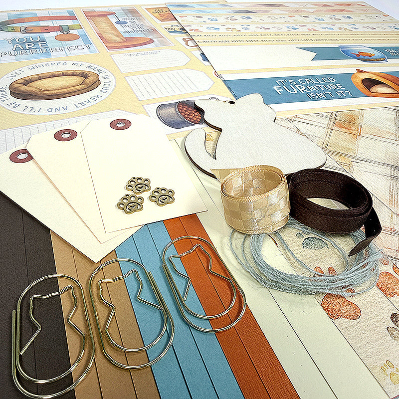 Wags and Whiskers - Cat Page Kit
