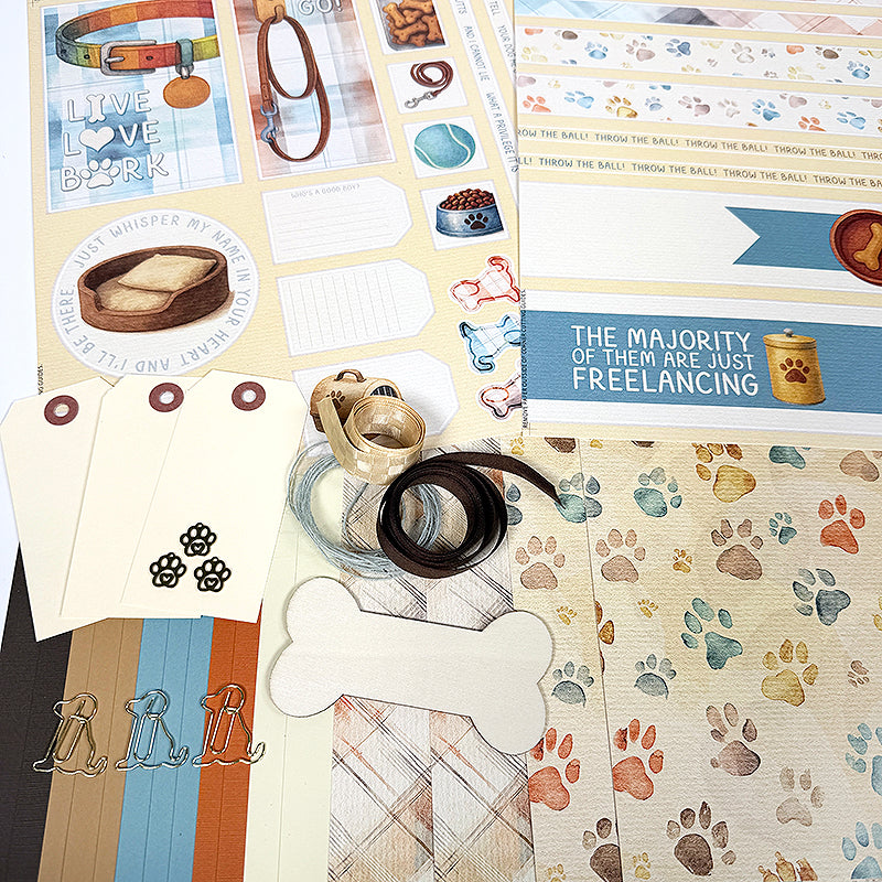 Wags and Whiskers - Dog Page Kit