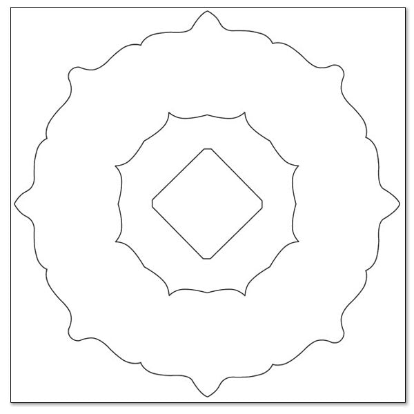 Bandana Paisley Frame Die Cut
