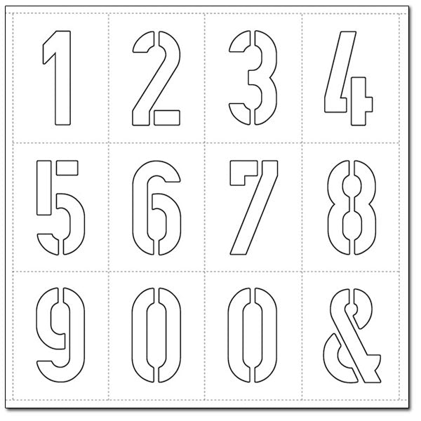 Kit No. 301 Numbers Die Cut