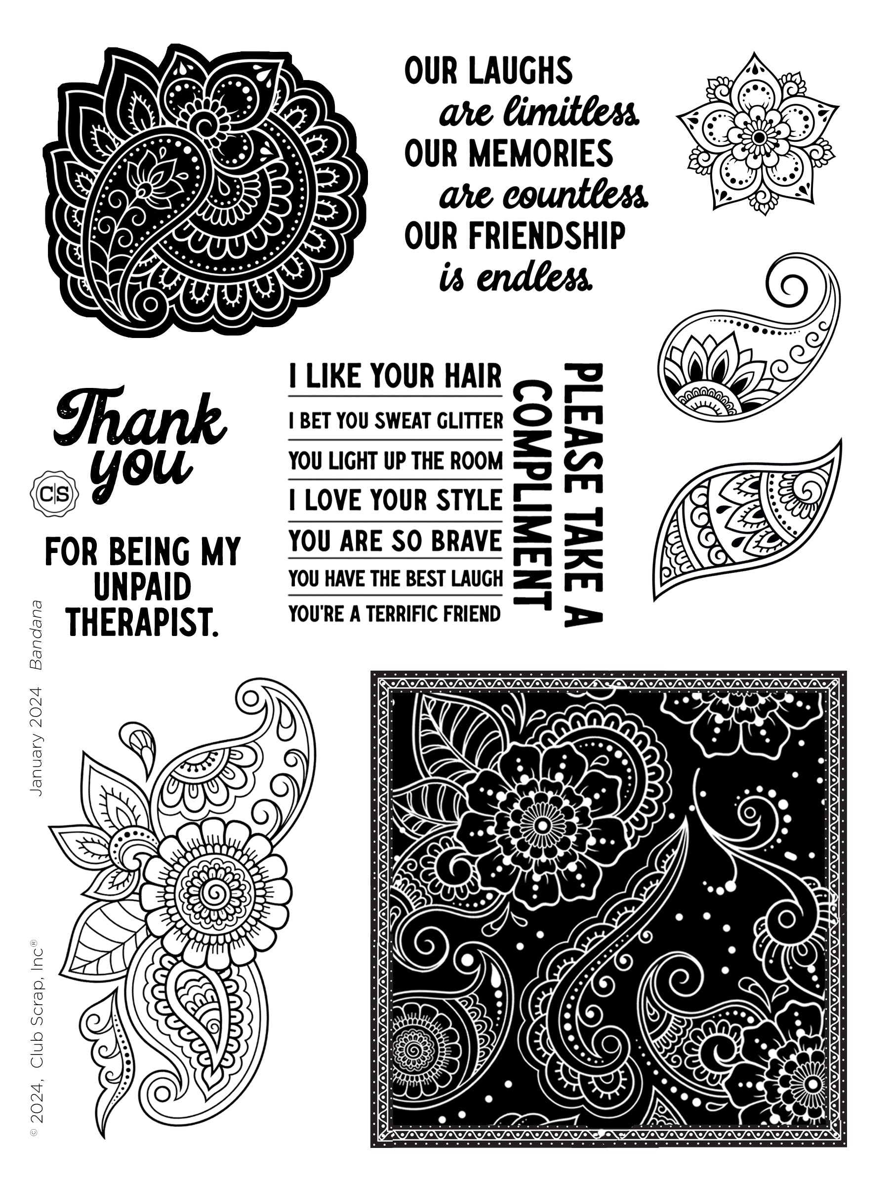 Bandana Stamps