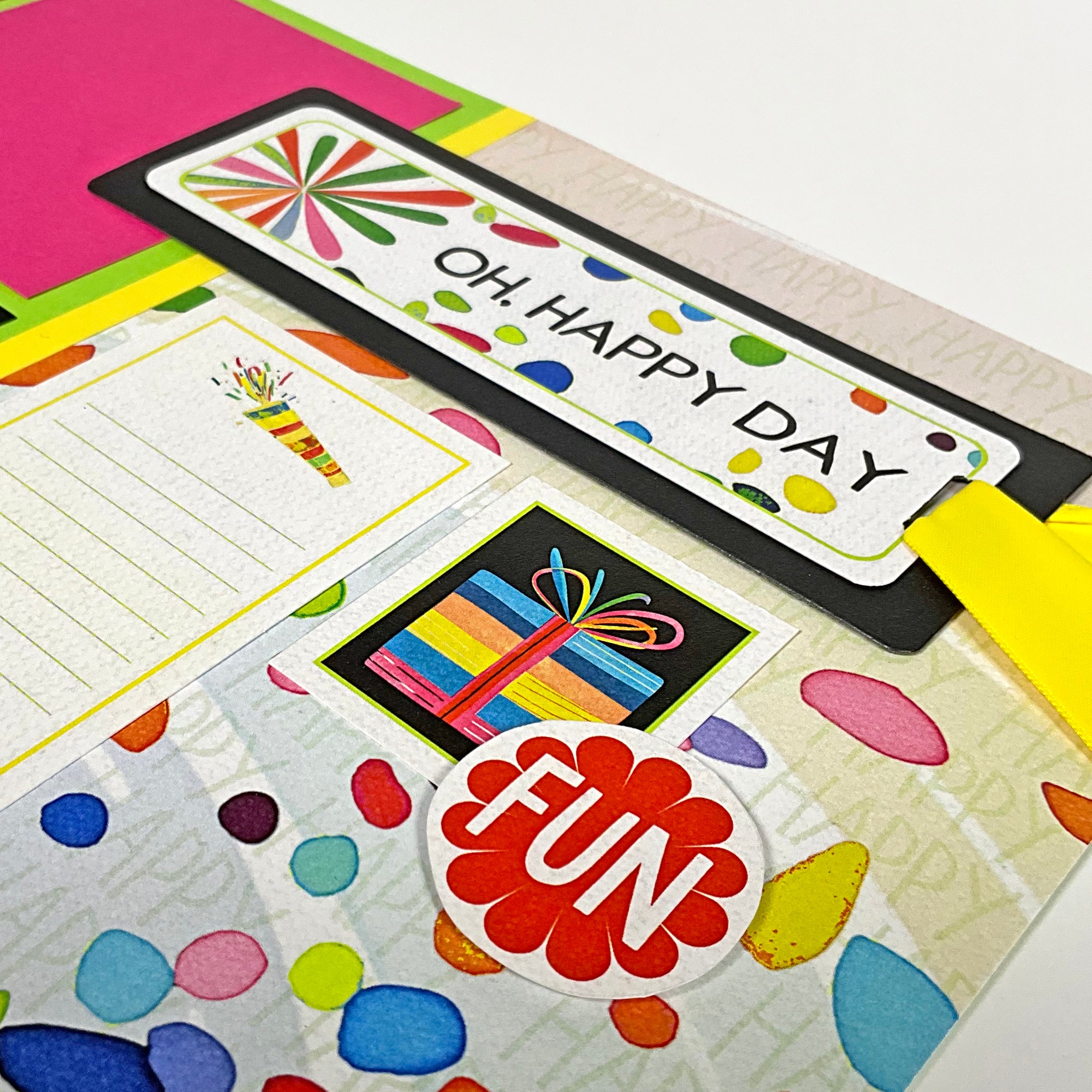 Happy Life Black Tags