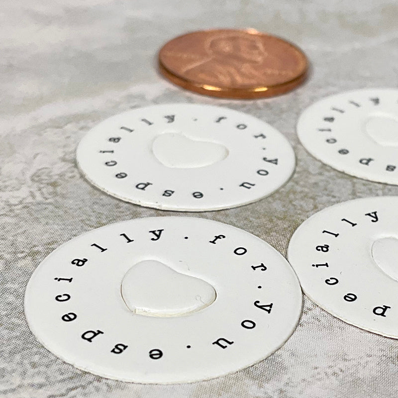 Happy Life Round Mini Tags