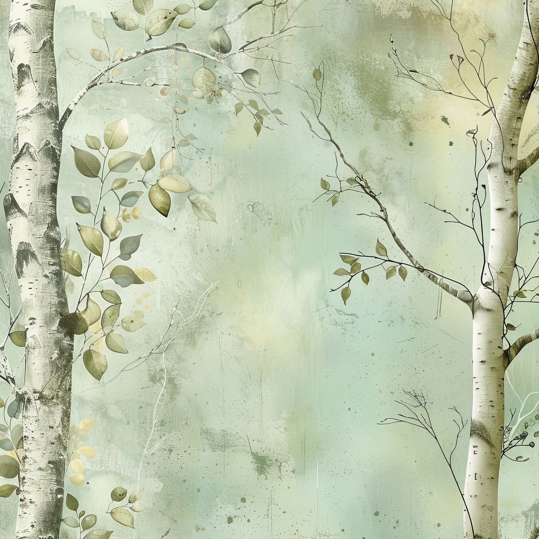 Northwoods 12x12 Birch Print