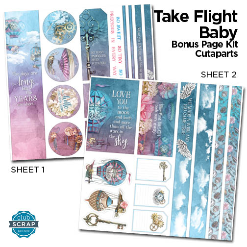 Take Flight Baby Page Cutaparts