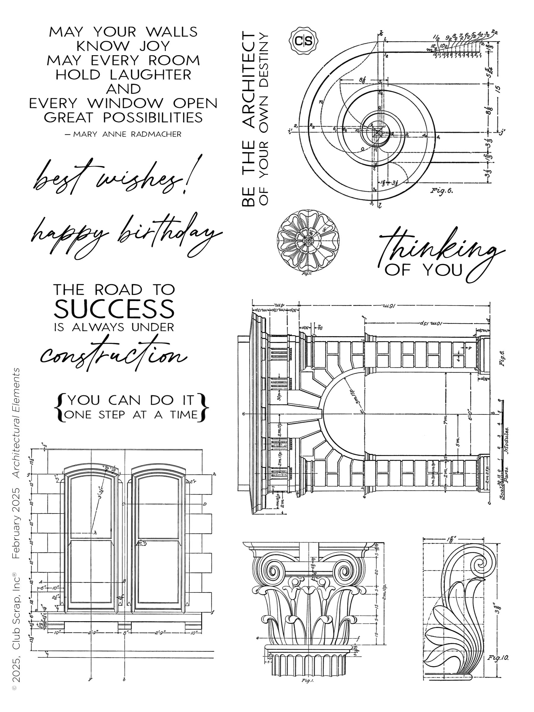 Architectural Elements Stamps