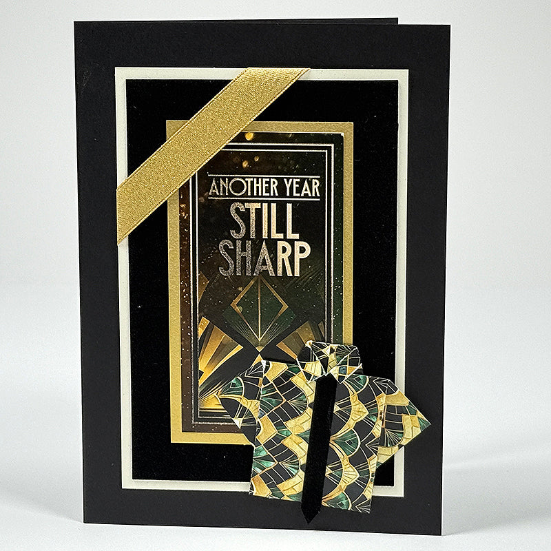 Black Tie Card Ribbons