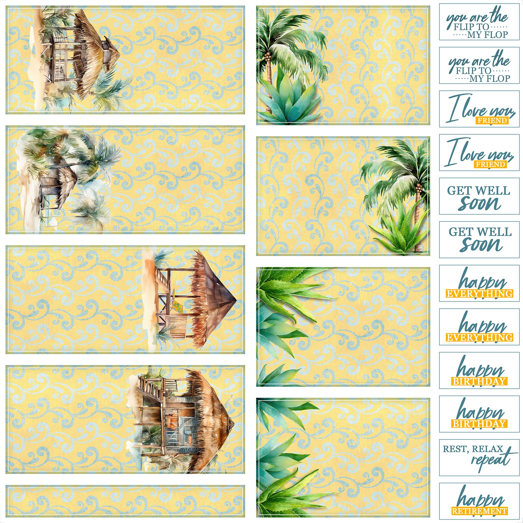 Cabana Card Cutaparts