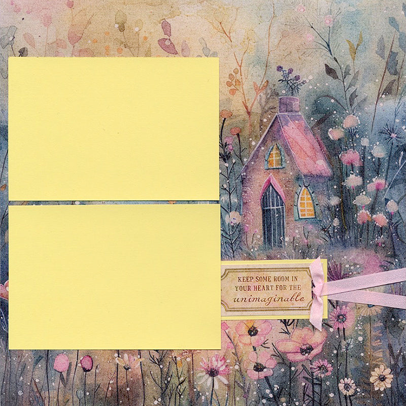 Cottage Garden 12x12 House Print