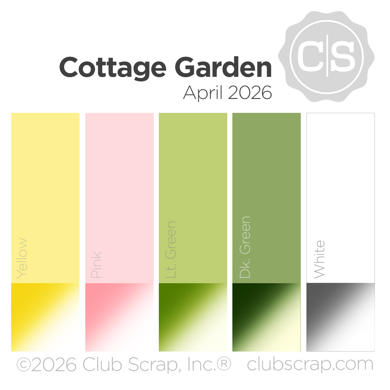 Cottage Garden 12x12 Plain Paper