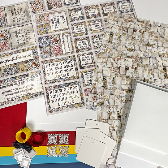 Tunisian Tiles Card Kit