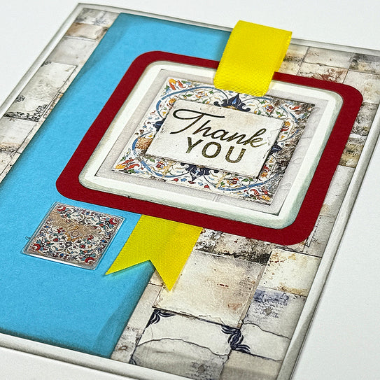 Tunisian Tiles Card Ribbons