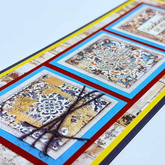Tunisian Tiles Card Ribbons
