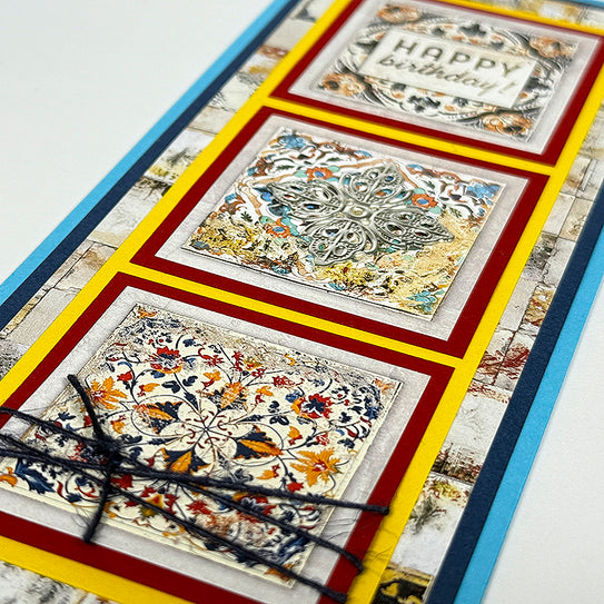 Tunisian Tiles Card Ribbons