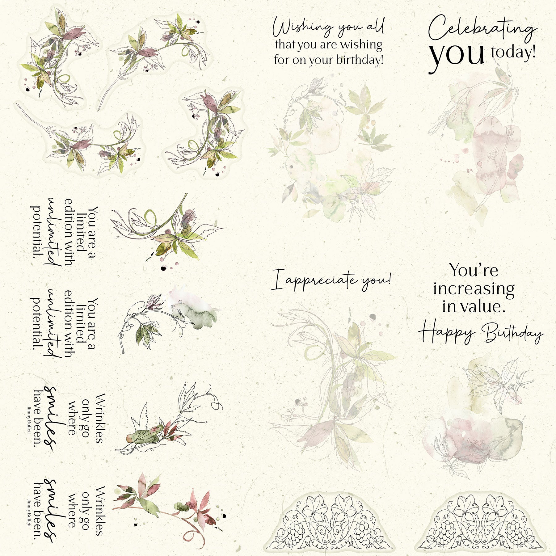 Vines Card Cutaparts