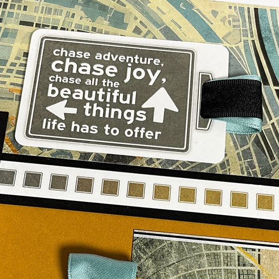 Motivational tag with text on a textured surface