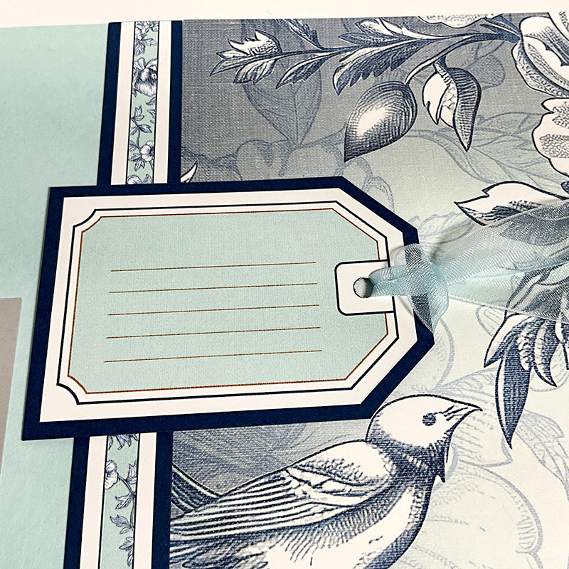 Toile 12x12 Lt. Blue Print