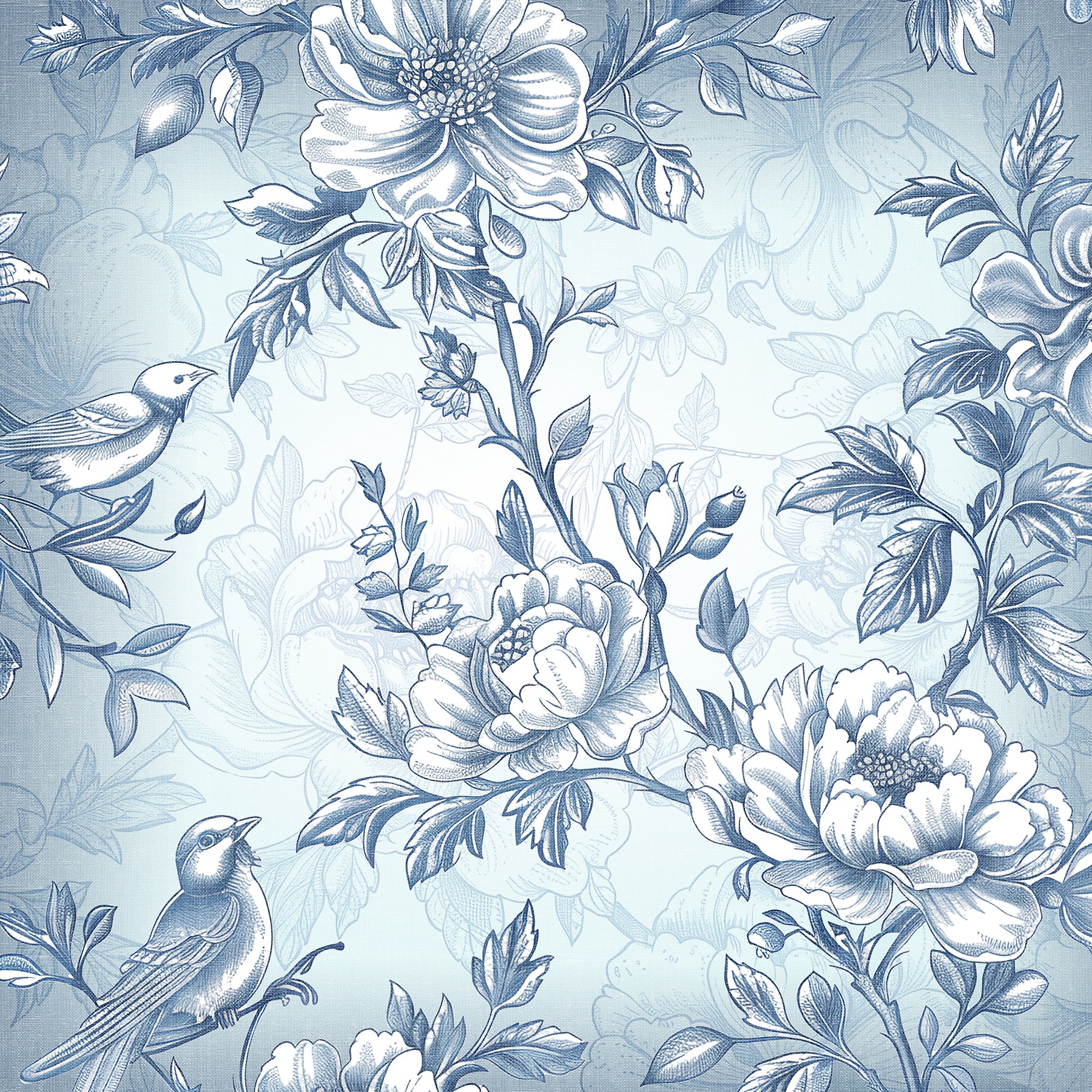 Toile 12x12 Lt. Blue Print