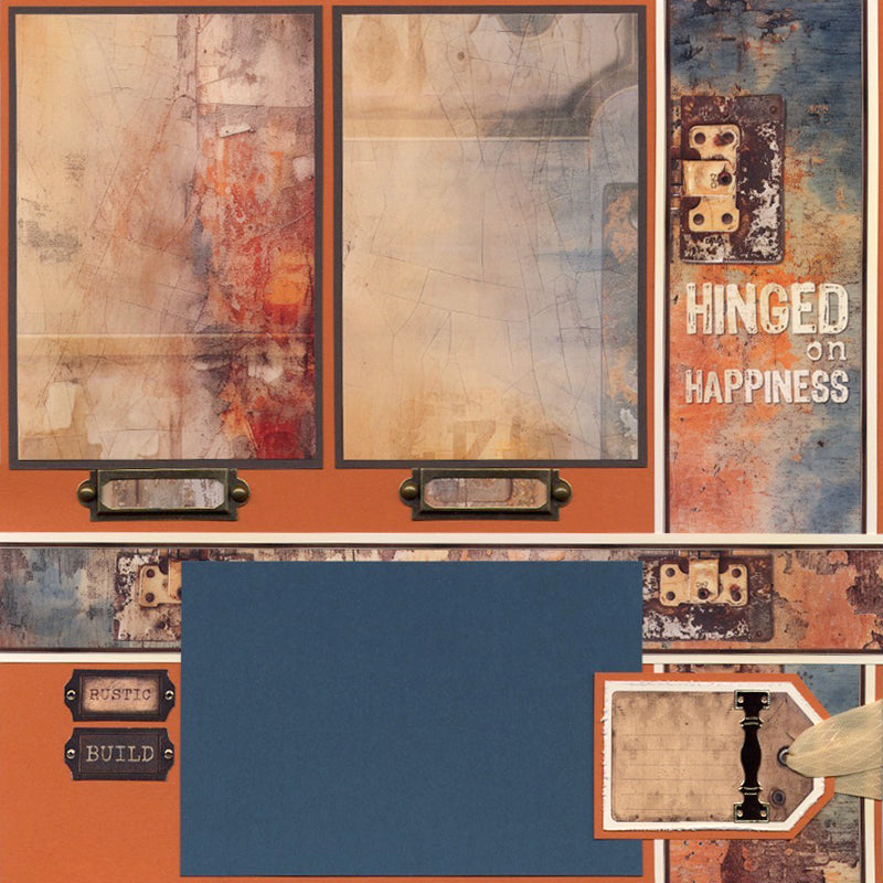 Rustique 12x12 Rust Print