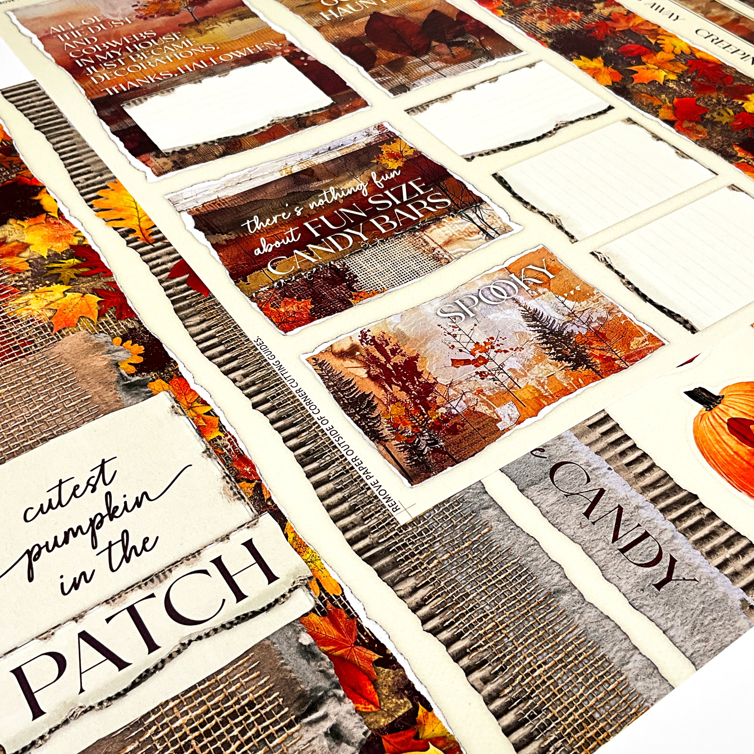 Autumn Glow Halloween Page Cutaparts