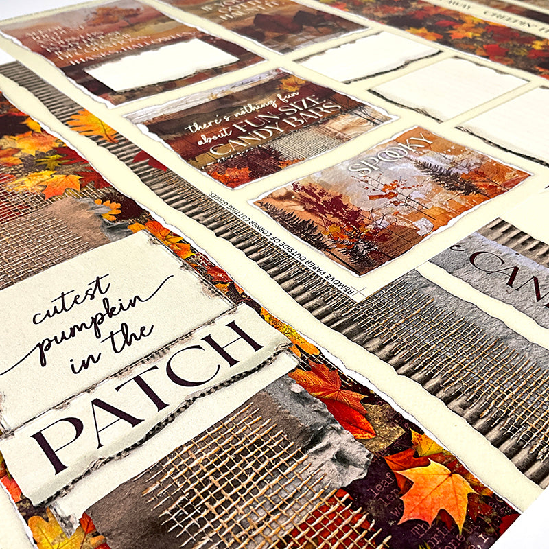 Autumn Glow Halloween Page Cutaparts