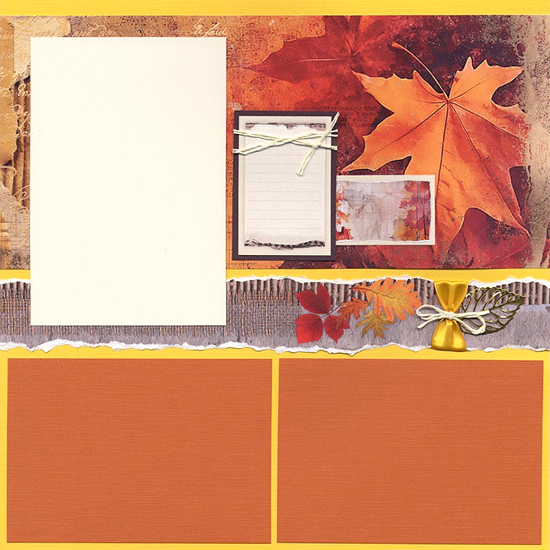 Autumn Glow 12x12 Large Leaf Print