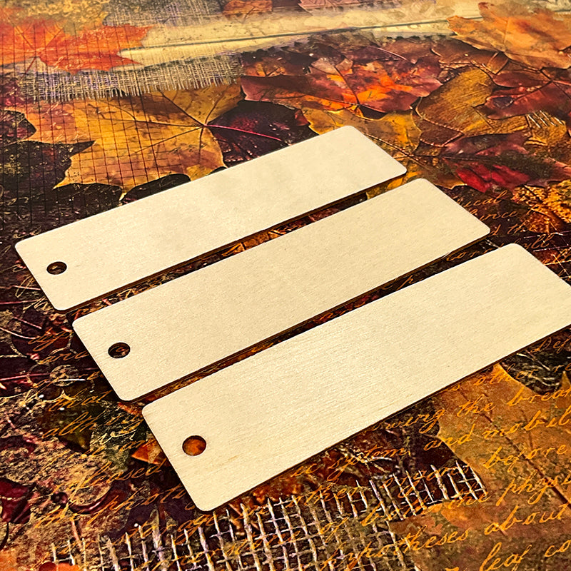 Autumn Glow Woodcut Tags
